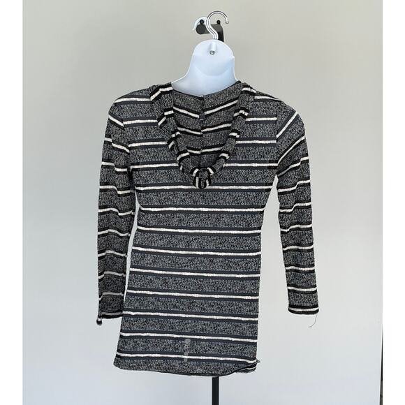 KENNETH COLE REACTION, SIZE L, BLACK AND WHITE HOODED TUNIC - Picture 2 of 4